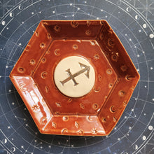 Load image into Gallery viewer, Sagittarius Dish, Red and Gold