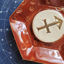 Load image into Gallery viewer, Sagittarius Dish, Red and Gold