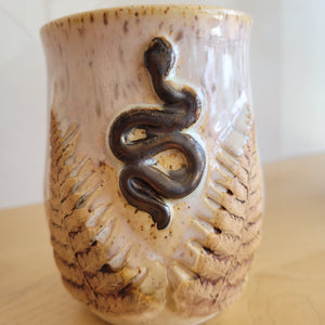 Snake and Fern Mug, 18 oz