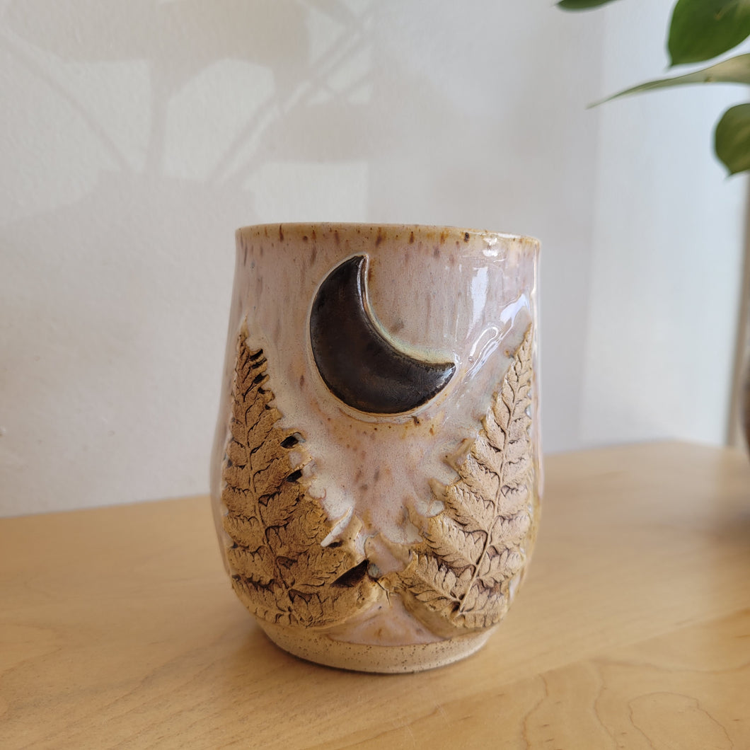 Moon and Fern Mug, 16oz