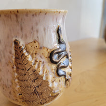 Load image into Gallery viewer, Snake and Fern Mug, 15 oz