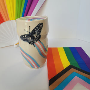 Trans Butterfly Tumbler