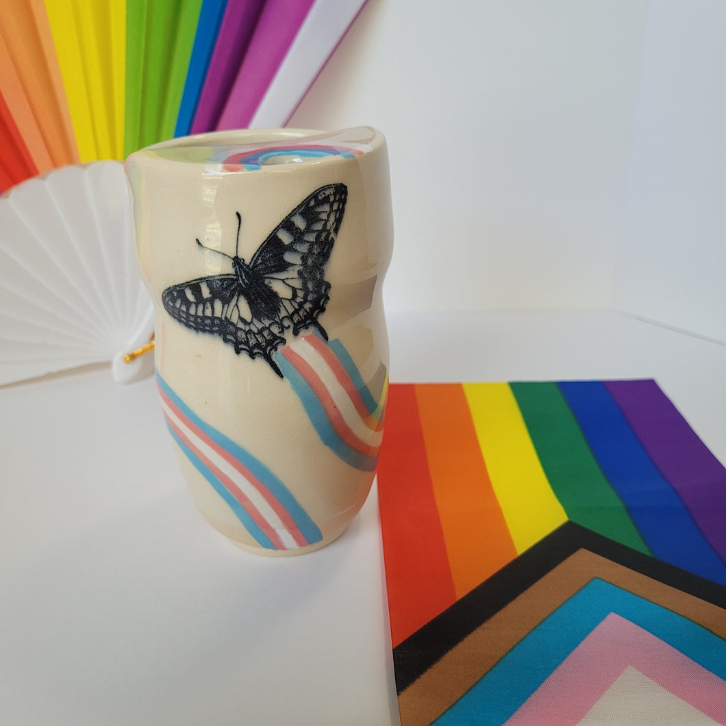 Trans Butterfly Tumbler