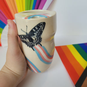 Trans Butterfly Tumbler