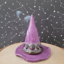 Load image into Gallery viewer, Purple Moon Witch Hat