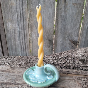 Moth and Moon Taper Candle Holder